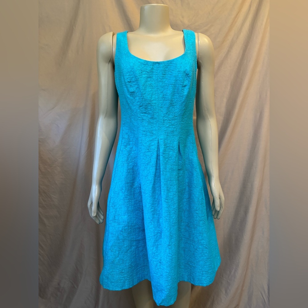 Nine West Vibrant Turquoise Mini Dress